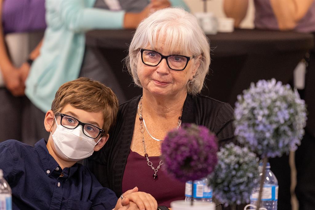 Jan Kaffer with her Grandson